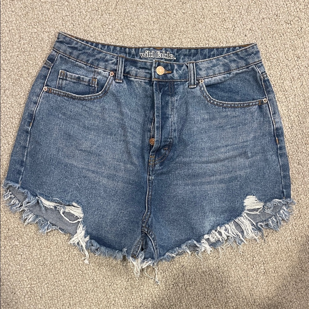 Wild Fable Distressed Blue Jean Shorts